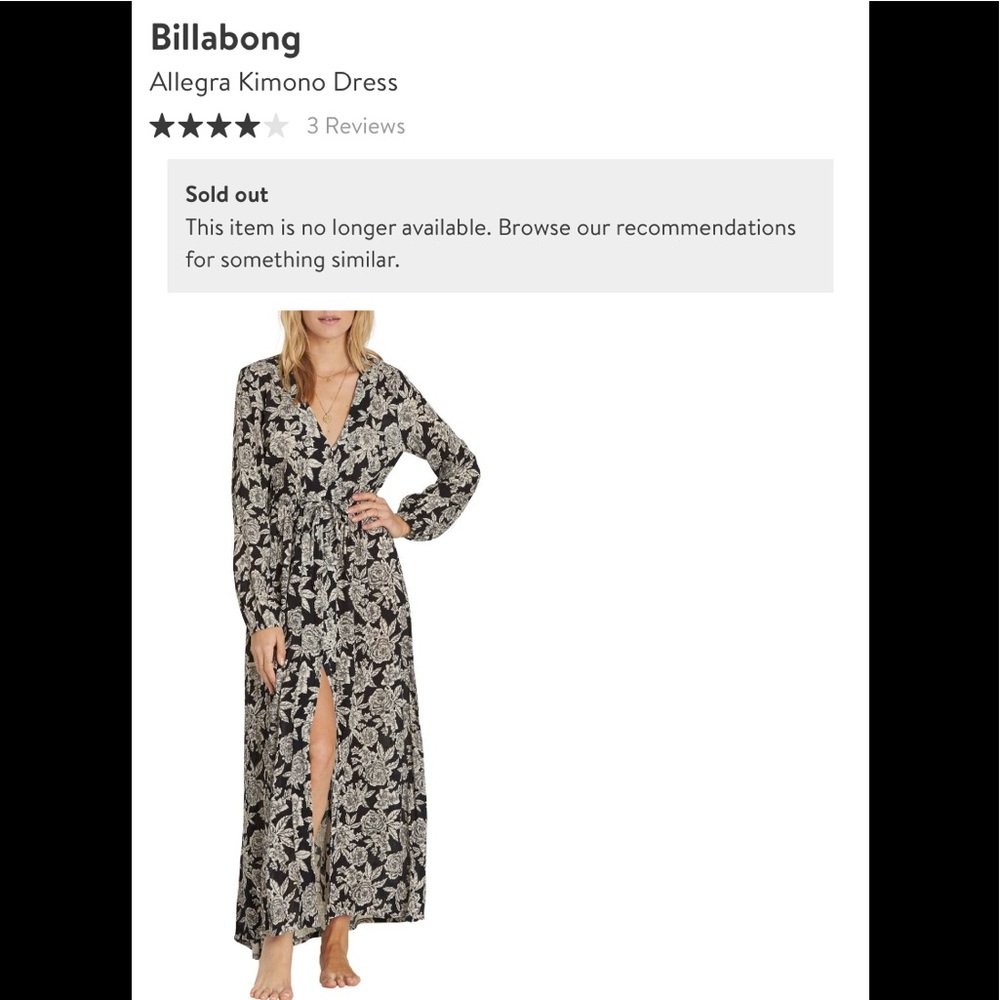 Billabong Allegra kimono dress